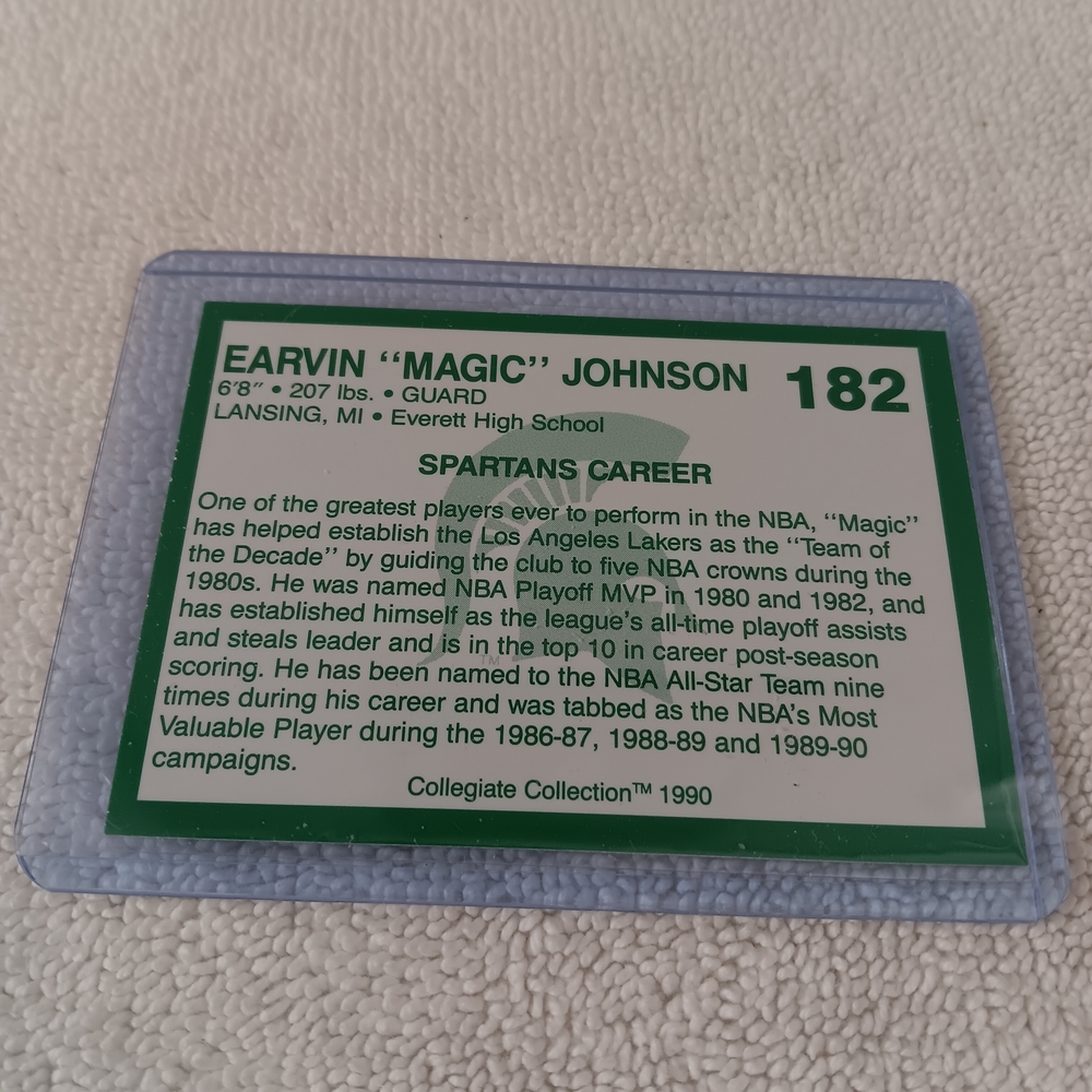 Magic Johnson Michigan State Basketball Card - Picture 2 of 2